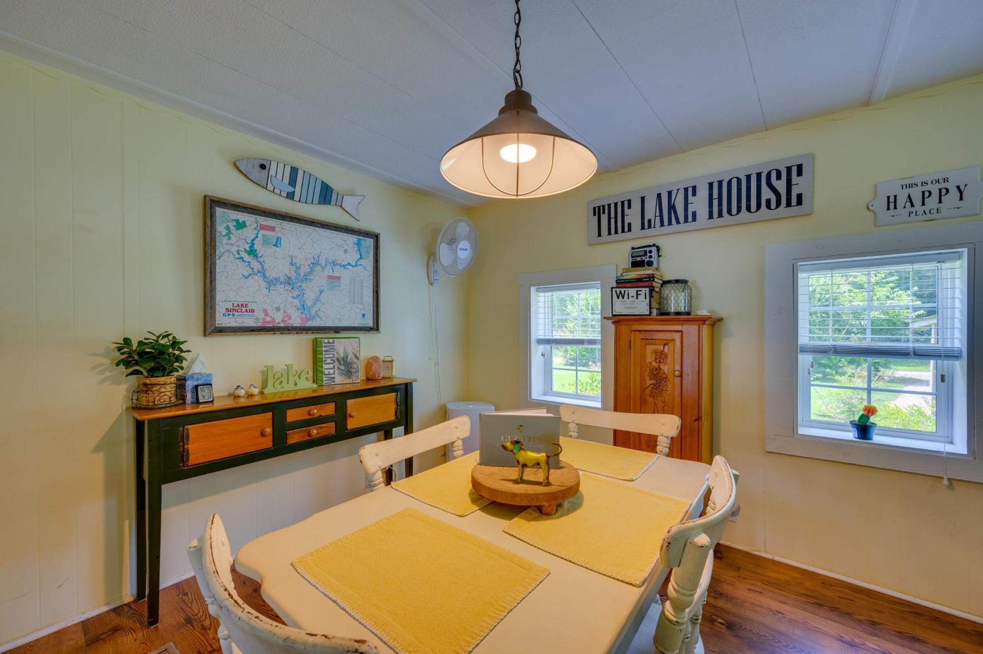 Lake Sinclair Crooked Creek Cottage With Fire Pit! Eatonton Exteriér fotografie